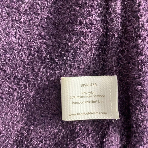 Barefoot Dreams CozyChic Lite Calypso Wrap Cardigan in Purple Size US S/M - Picture 10 of 10